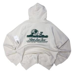 Aimé Leon Dore Unisphere Hoodie Pristine Cream Size L